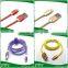 high quality fabric braided cable for iphone 5 iphone 6 OD 3.8mm USB cable 1.5m retail box packing