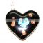 glass heart shape pendant