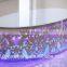 KTV round small glass round tea table