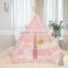 Pink Princess Child Tent + 100 Ocean Balls Kids Game House Wave Balls Indoor And Outdoor Play Tent ,Girl Gift