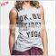 100% Cotton Low Cut Loose Fit Women Sleeveless Sports T Shirt Dry Fit Plain GYM Yoga T shirt                        
                                                Quality Choice