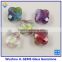 Fashion synthetic glass gem stone four leaf clover stone for making glsaa jewelry