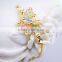 Beautiful Fashion Color Opal Butterfly Pendant Inlaid Crystal Bracelet