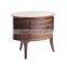 Hight Quality Stylish Nightstand Classic Round Wooden Nightstand Hot Sale Solid Wood Furniture