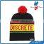 customize colorful kids knit pompom beanie