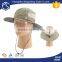 Guangzhou Hongxiong fishing plian mesh vented bucket hat with string
