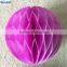 2016 Hot Selling Pink Color Wedding Table Centrepiece HoneycombTissue Paper Balls Kids Birthday Party Baby Shower