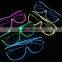 CE RoHS approved el shutter party glasses fast blink constant on colourful cool fashion led glasses