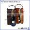Top Grade PU Leather single wine bottle holder with hand strap