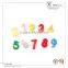 2016 Children DIY Colorful Digit Shape Mini Foam Brush