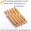 CNC machining gold-plated brass electric plug contact pin