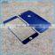 Front+Back Metallic plating color tempered glass screen protector for iPhone 6 6Plus