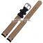 2015 hot fashion patent cowhide leather watch band 10mm leather watch strap