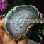 Natural Red Agate Geode Slice Gemstone Pendant Wholesale