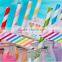 2016 New Eco-friendly Food grade New Design Color Print Drinking Paper Straws