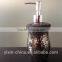 bright brown mosaic glass bathroom accessory set,soap dish