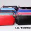 LCL -B1309023 raw cut bi color pvc semi pu cluth envelope cosmetic bag doument holder mini pad pouch