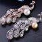 China Wholesale Shinny CZ Cubic Zircon Peacock Brooch Jewelry/Elegant Fashion Peacock Brooch