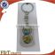 die cast new style spinning rotaty kirsite metal keychain with printing logo