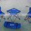 Foldable camping table and chairs sets