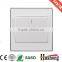 White pc 220V wall switch and socket