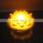 battery operated waterproof swimming pool led floating plastic flowers