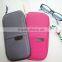 Promotioanl cotton travel passport folder smart wallet mobile card holder made in China