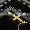 Fashion crystal cross 18k pendant necklace