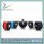 Round bluetooth speaker LED light, low price bluetooth speaker with TF card reader, metal bluetooth speaker