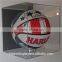 handmade excellent acrylic cube baseball display case with black base