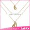 Fashion three layer pearl gold necklace designs                        
                                                Quality Choice