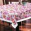 plastic printed square tablecloth, wholesale price for vinyl tablecloth