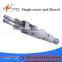 conical twin alloy screw barrel for pvc profile/pipe extrusion