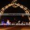 Outdoor Christmas 3d Moon Motif Light Christmas Street Decorative 3d Motif Light