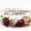 Fabric rose flower bando lace-up flower headband