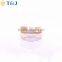 Hot sell fashion jewelry rings , women gold plated soccer diamond women ring for engagement/