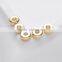 Round shape metal brass jewelry accessory crimp bead for necklace bracelet