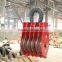 drop forged hardware alloy steel/carbon steel lifting hoist five wheel close ring type steel lifting hoist pulley block