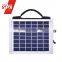 3.5W/7.4V 2000mah Polycrystal Solar Panel 198*155*30mm with 1 3W LED Bulb and Charger 3 in 1