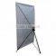 Portable stable steel material x banner stand system