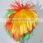 Crazy fans wig Colorful rainbow wig synthetic costume wig N293