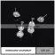 925 silver pearl earring for wedding with zircon fashion jewelry