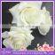 Hand made Artificial Flowers White Rose Head For Decoration