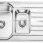 Stainless Steel Double Bowl Butterfly Corner Kitchen Sink with Drainboard GR-620
