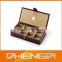 High Quality Customized Made in China Wooden Cufflinks Packaging Box With Acrylic Lid