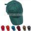 Professional colorful corduroy custom 6 panel baseball cap