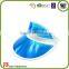 Fluorescence color kids softtextile neoprene plastic sun visor hat and cap