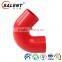 Standard 63mm Reinforced Red 135 Degree Flexible Clear Silicone Elbow Hose Rubber Hose