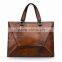2016 New Design Fashion Oem Custom tote bag Women Leather Handbag For Macbook