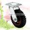 Double Bearing Heavy Duty Black Rubber Furniture Caster